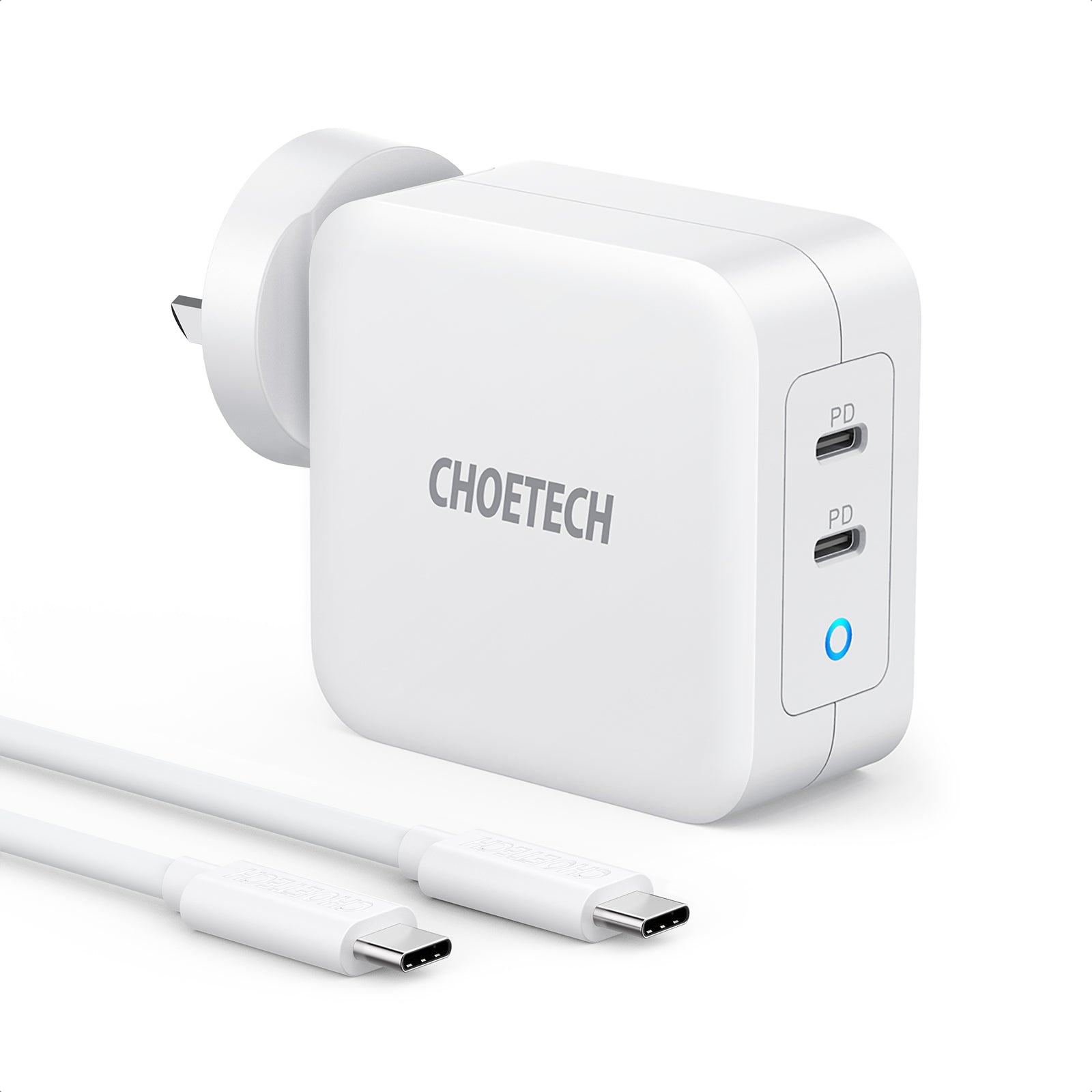 CHOETECH Chargeur USB C 100W 2 ports de type C PD 3.0 GaN Tech pour MacBook  Pro, iPad Pro, iPhone SE, Nintendo etc - Cdiscount Téléphonie