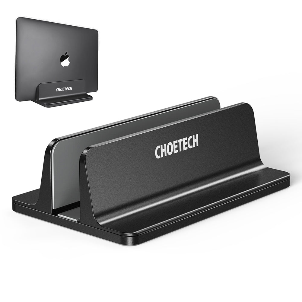 H038 CHOETECH Desktop-Aluminiumständer mit verstellbarer Dockgröße, Laptophalter für alle MacBook, Surface, Kindle, Chromebook