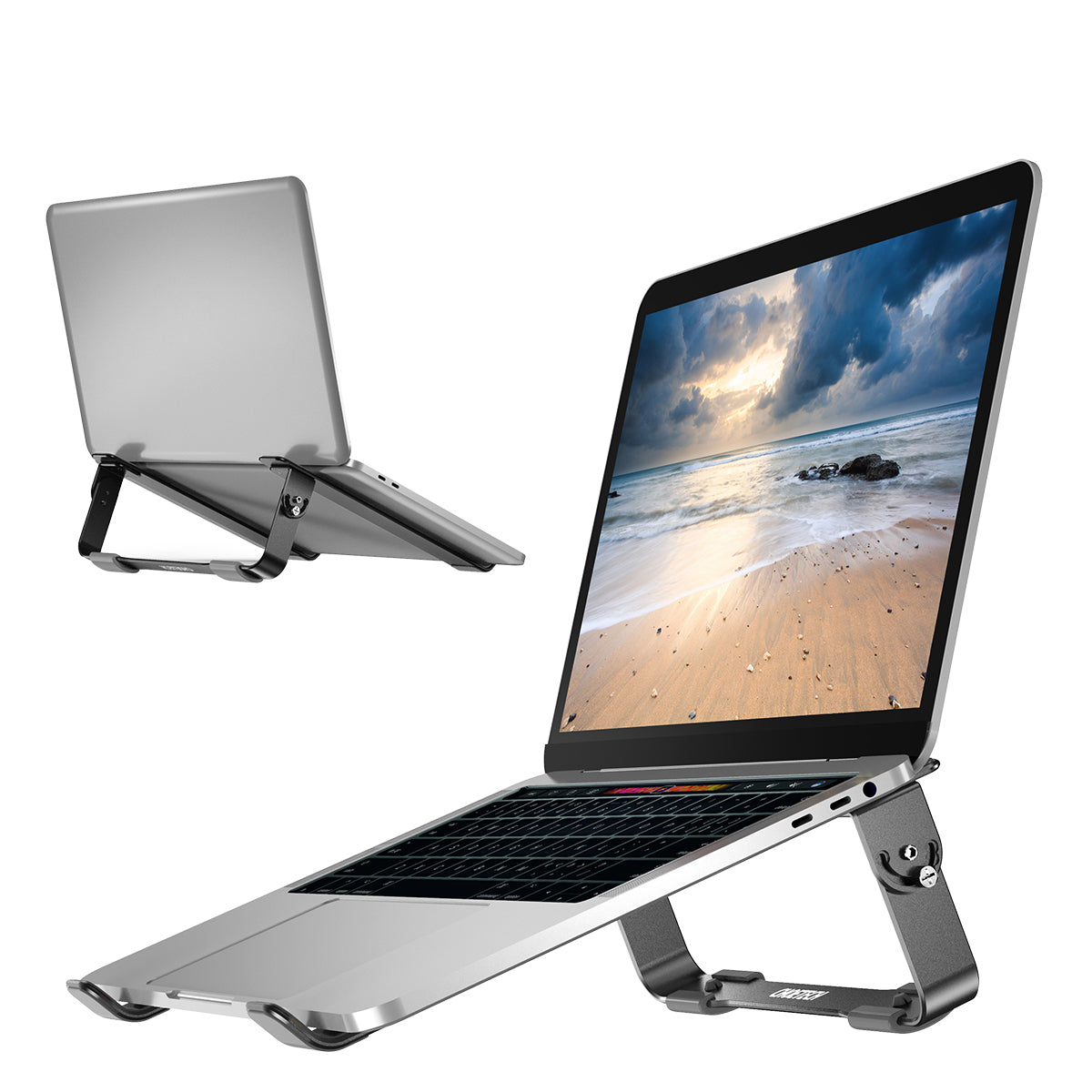 H033 support de refroidissement amovible en aluminium pour ordinateur portable