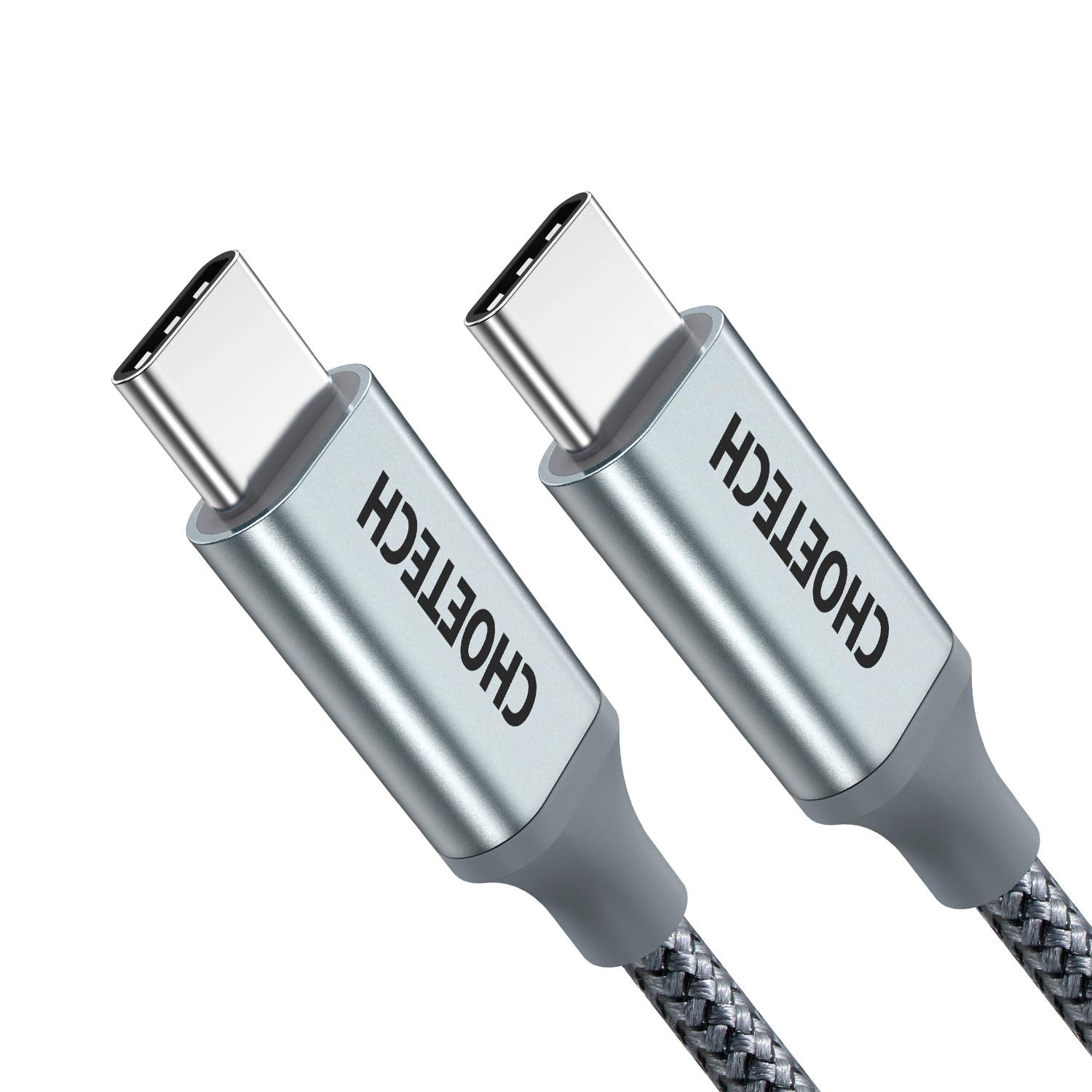 XCC-1002-GY CHOETECH 100W USB Type C 6.6Ft Braided Fast Charging Cable 2 Pack CHOETECH