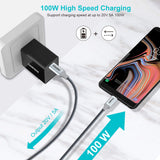 XCC-1002-GY CHOETECH 100W USB Type C 6.6Ft Braided Fast Charging Cable 2 Pack CHOETECH