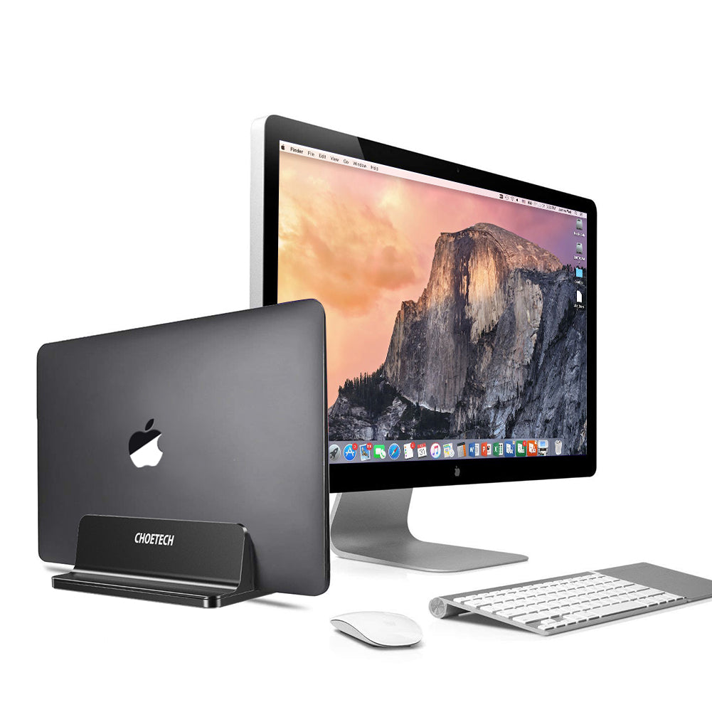 H038 CHOETECH Desktop-Aluminiumständer mit verstellbarer Dockgröße, Laptophalter für alle MacBook, Surface, Kindle, Chromebook