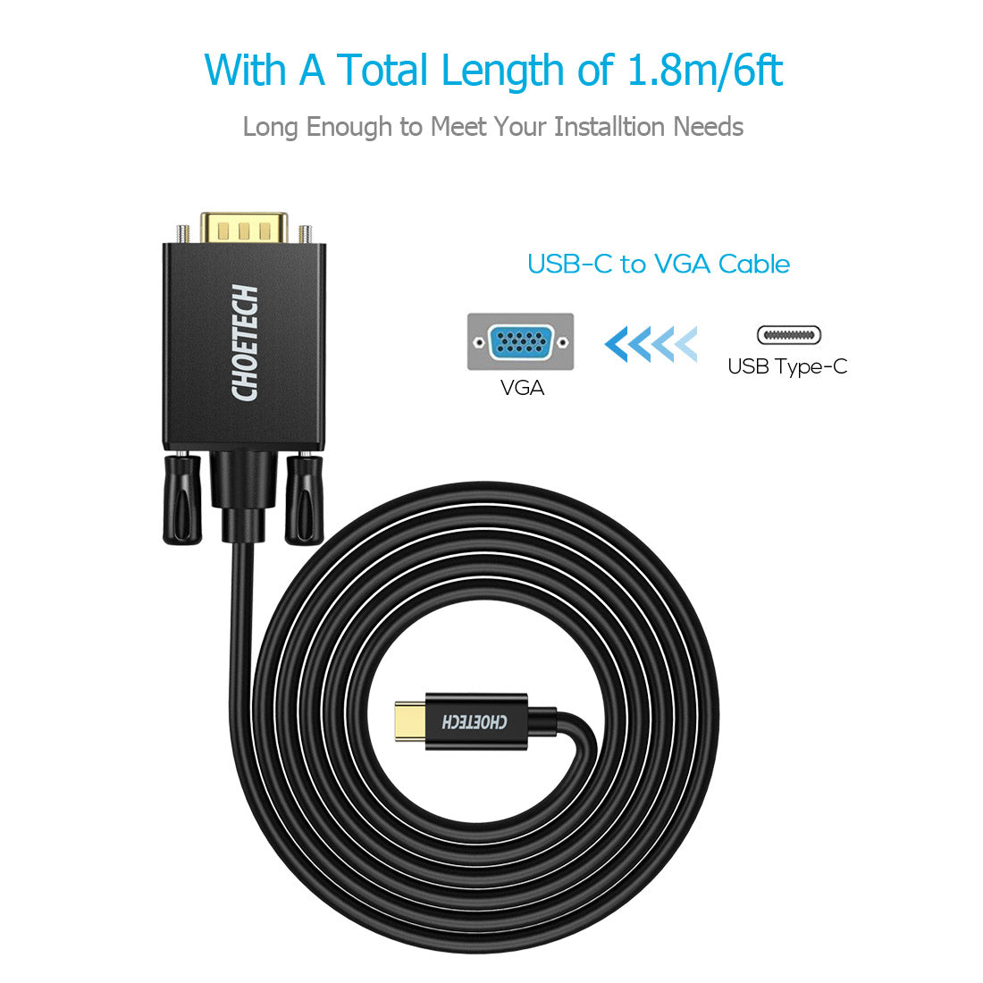 Cable XCV-1801 HDMI/VGA/DP/MIDP