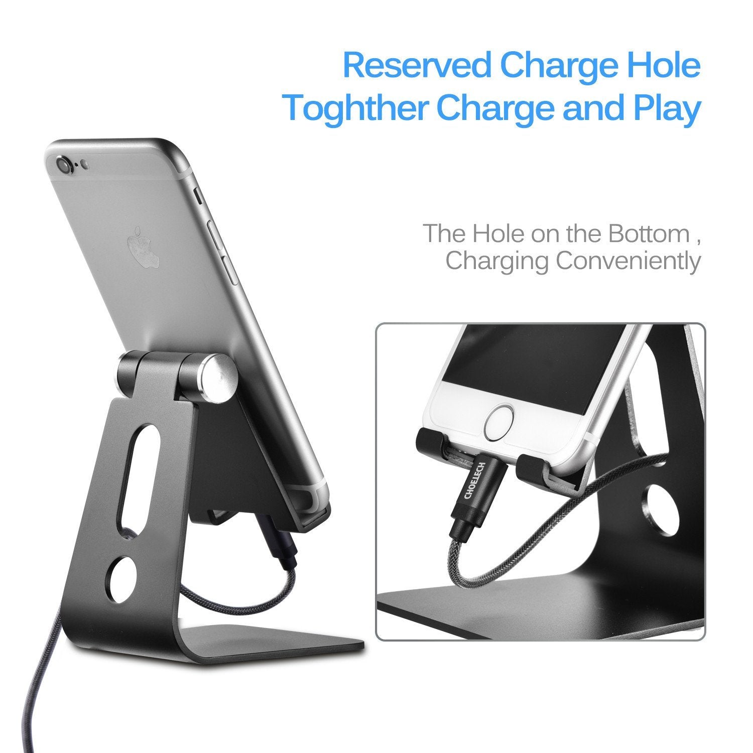 Universal Phone Holder Stand Adjustable iPhone Desk Stand