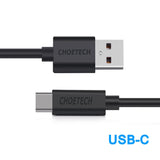 AC0004 CHOETECH USB Typ C Kabel [3 m] USB C auf USB A 2.0 Schnelllade- und Datensynchronisierungskabel Kompatibel mit Samsung Galaxy S10 S9 S8 S9 Plus, Nintendo Switch, LG G5 G6 V20 V30, HTC 10 U11