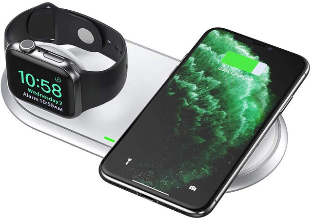 T317 2 in 1 Dual Wireless Charger Pad &amp; Foldable Apple Watch (MFI Certified) CHOETECH