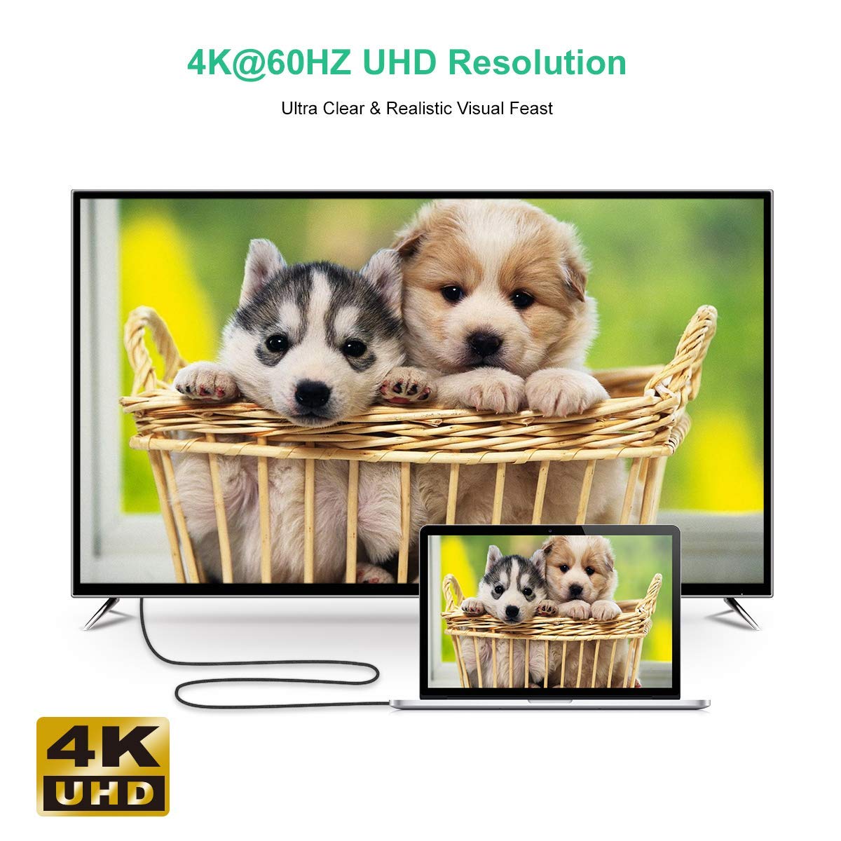 XCH-1803 USB C to HDMI Braided Cable 4K@60Hz CHOETECH