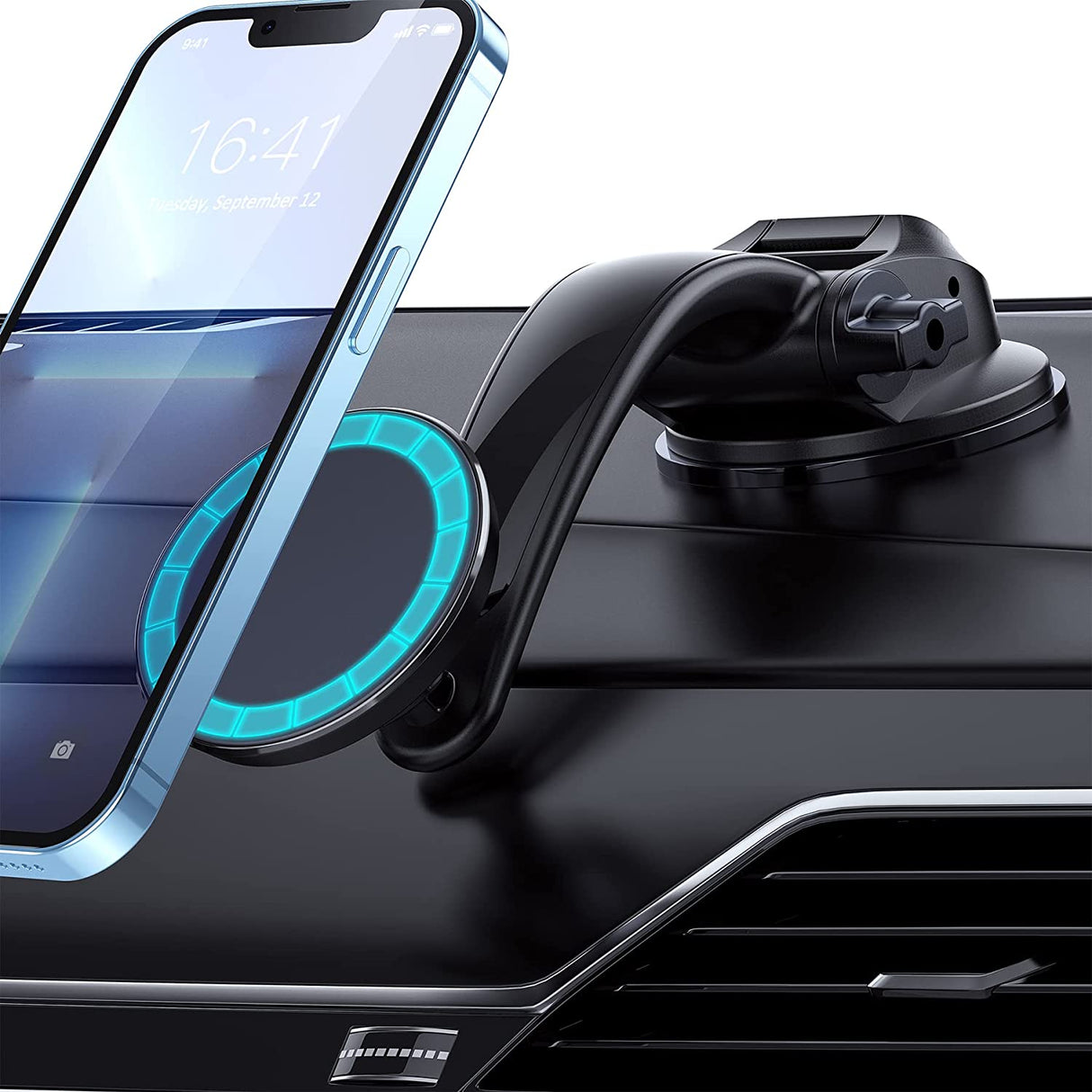 Magnetische Autohalterung, kompatibel mit iPhone 13 12 Pro Max Mini und mit MagSafe-Hülle