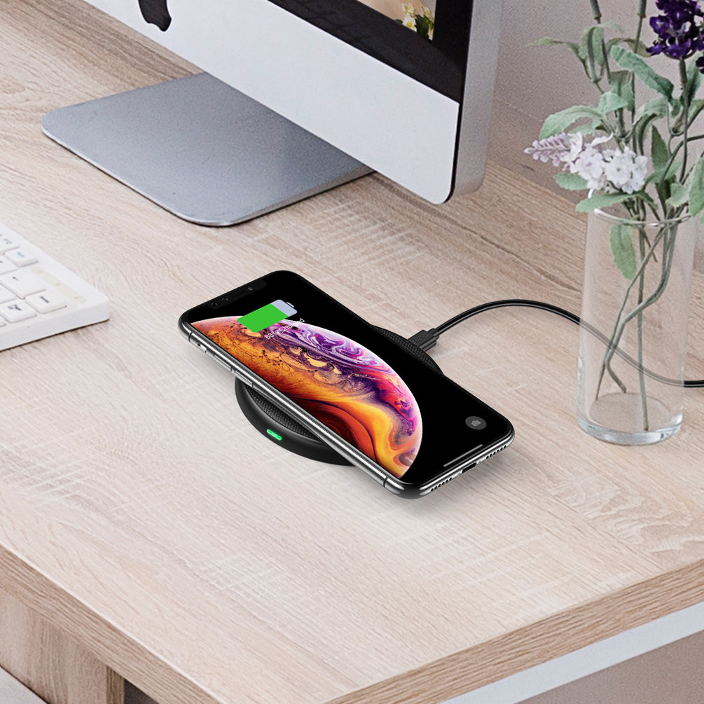 T527-S 15W Qi Fast Wireless Charger Slim Chargeing Pad