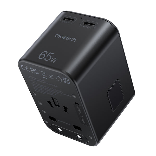 Choetech PD5009 65W PD Wall Charger – Compact USB-C Adapter for Travel Use
