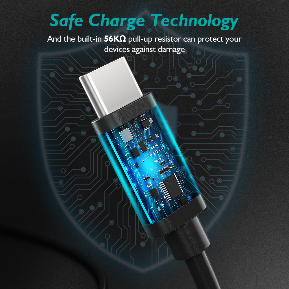 AC0003 CHOETECH Câble USB Type C, câble USB C [2 m] Câble de charge rapide compatible avec Samsung Galaxy S10/S10+/Note/9/S9/S8/Note 8, Nintendo Switch, LG V20/V30/G5/G6 et plus