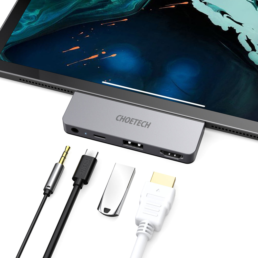 iPad Pro USB C Hub 4 en 1 Tipo C 4K 60HZ Adaptador HDMI
