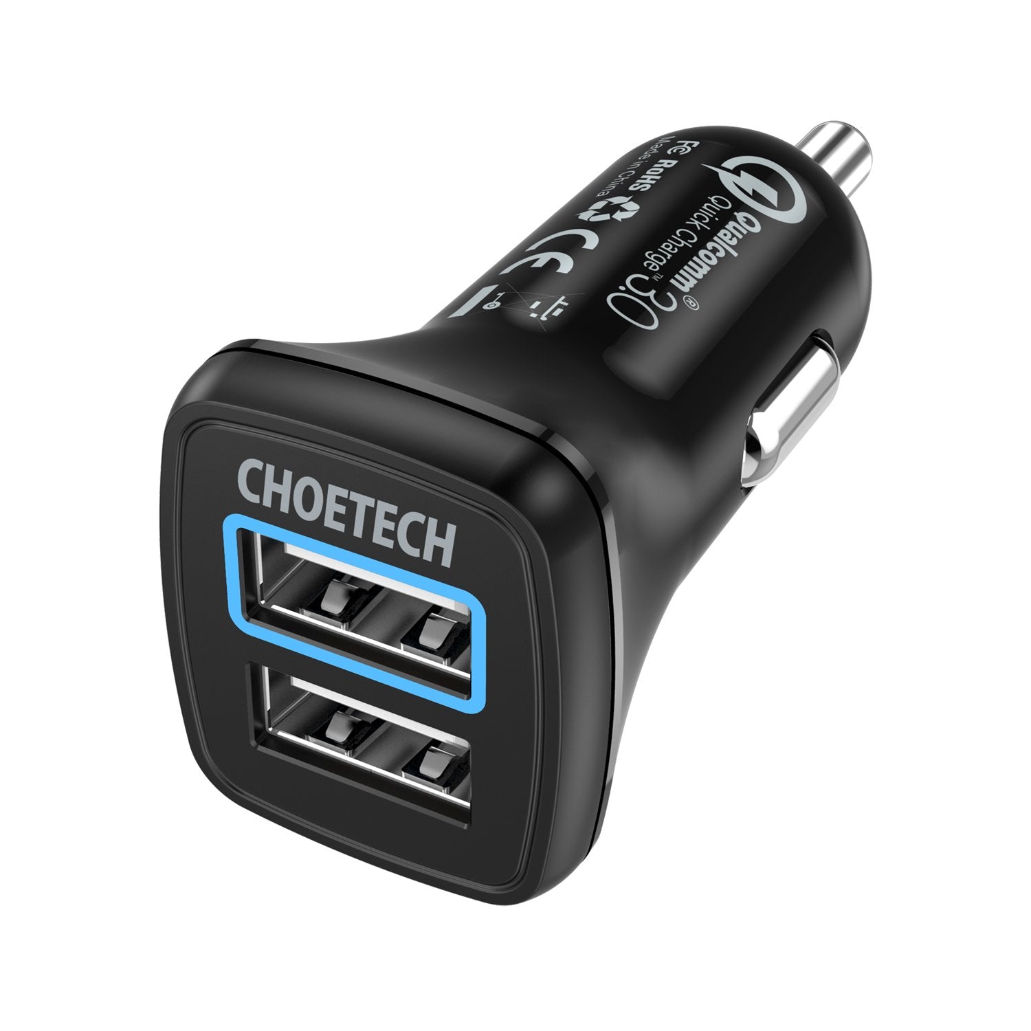 C0051 Chargeur de voiture Quick Charge 3.0 Tech 30W avec câble USB