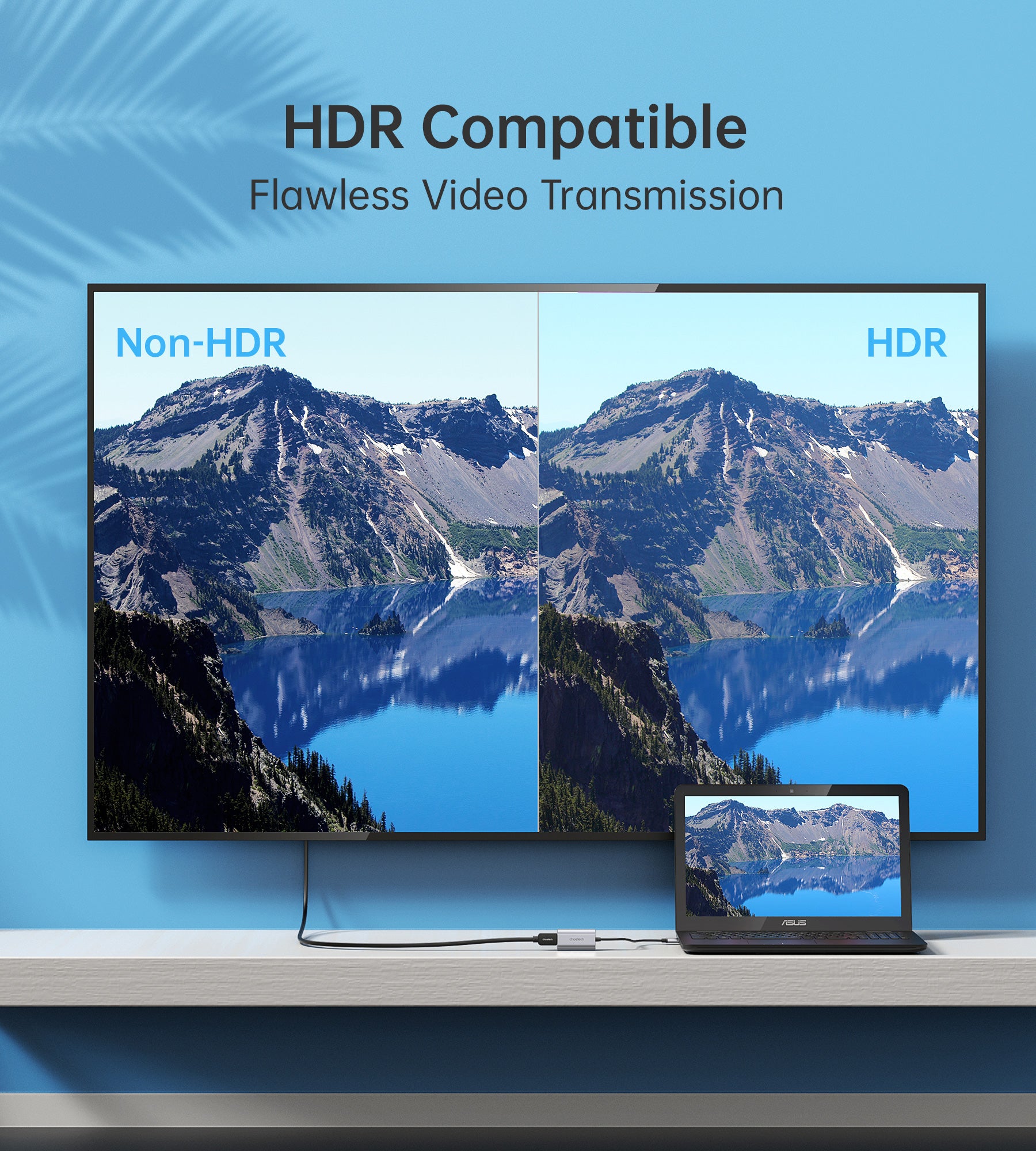 HUB-H16 Choetech 8K@60Hz Type-C to HDMI Female Adapter