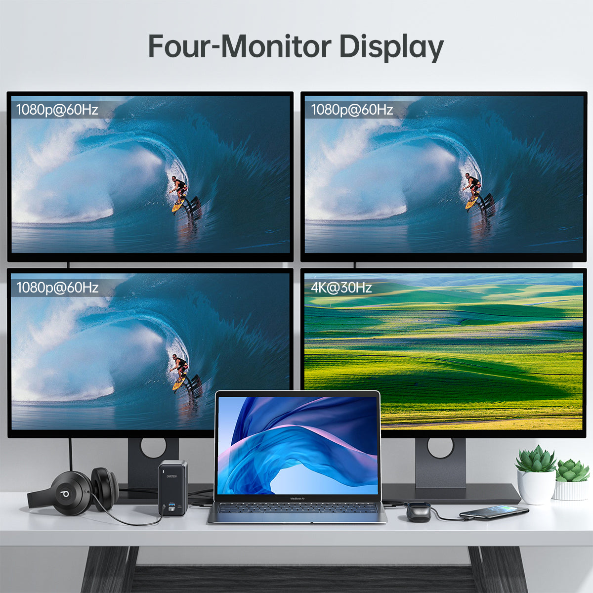 HUB-M21 Choetech Multifunction USB Docking Station