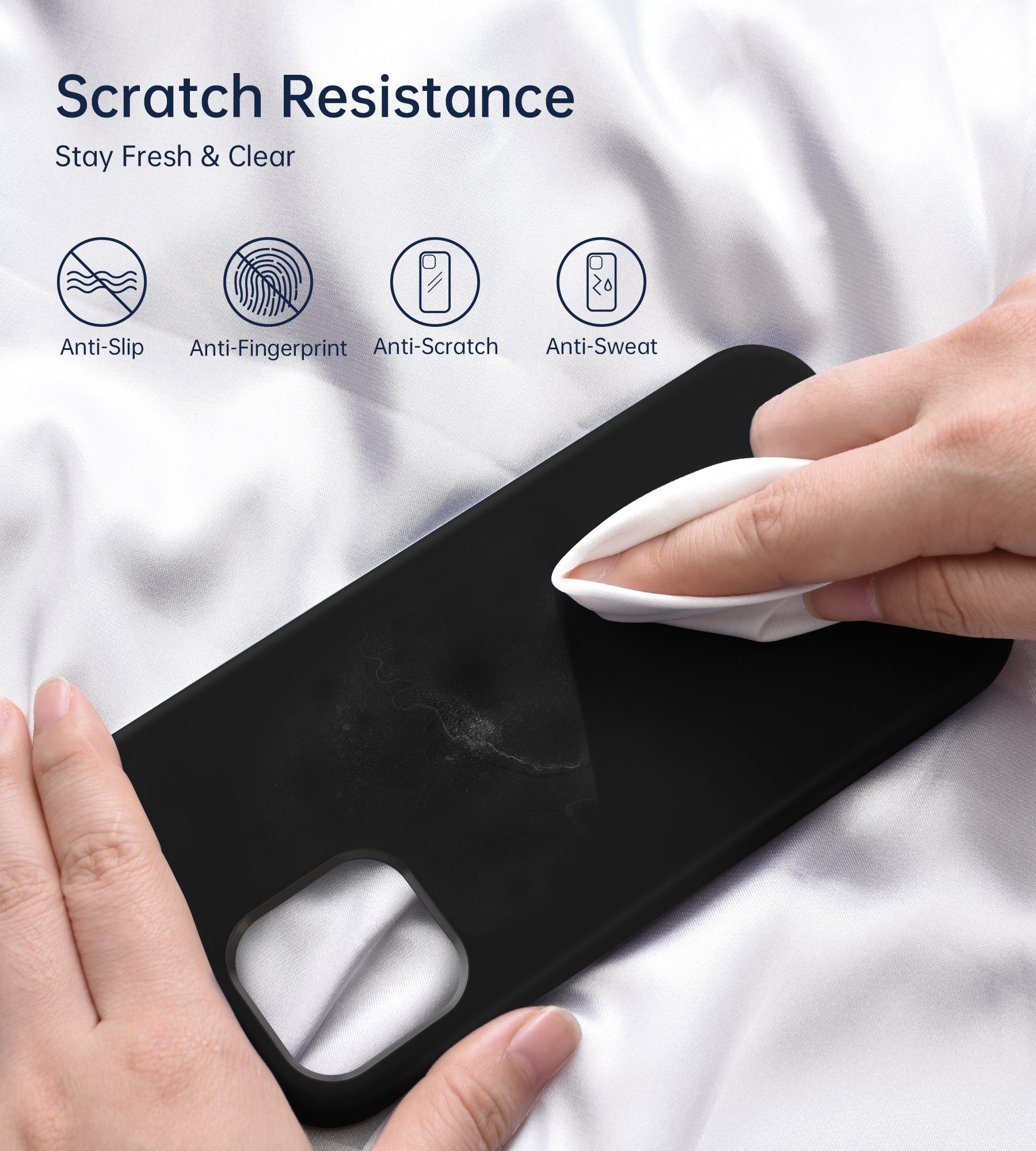PC0095 CHOETECH Funda de silicona líquida compatible con iPhone 12 Mini, funda magnética de protección de cuerpo completo suave como la seda con forro de microfibra antiarañazos