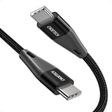 XCC-1003/1004 Câble USB-C vers USB-C, CHOETECH 60W USB Type C Tressé Câble de Charge Rapide (20V 3A 4ft/6.6ft)