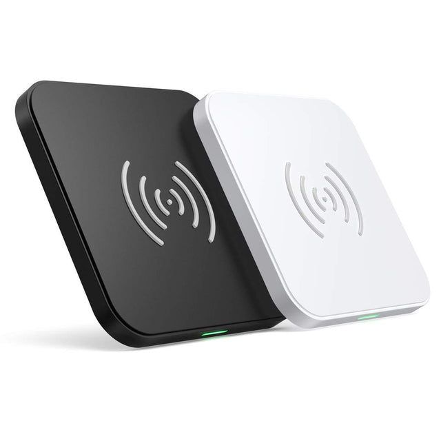 T511BW CHOETECH Qi-Certified Fast Wireless Charging Pad Black and White 2 Pack