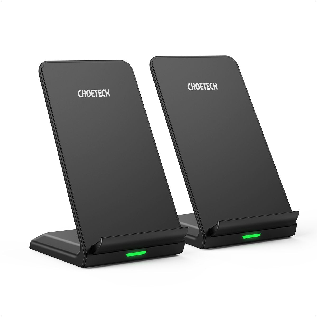 MIX00093 Choetech [2 Pack] 10W Max Qi-Certified Fast Wireless Charging Stand Compatible with iPhone 12