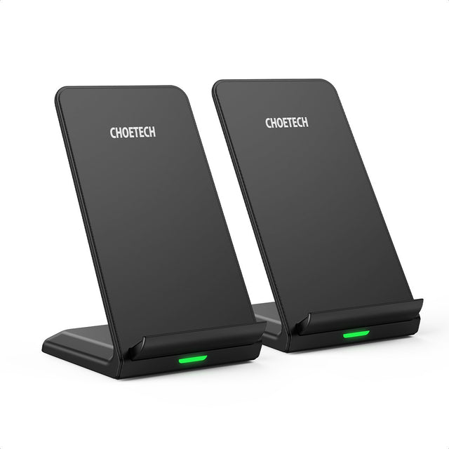 MIX00093 Choetech [2 Pack] 10W Max Qi-Certified Fast Wireless Charging Stand Compatible with iPhone 12